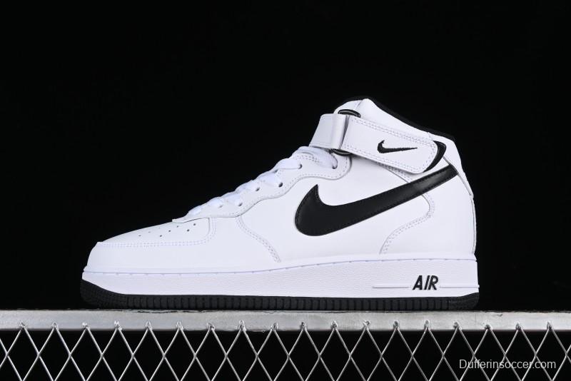 Nike Air Force 1 '07 Mid Casual Sneakers in White/Black - DV0806-101