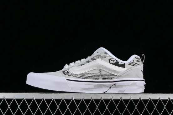 Vans HIRONO x Vans Knu Skool Graffiti Low-Top Casual Skate Shoes - VN000CS0BHD