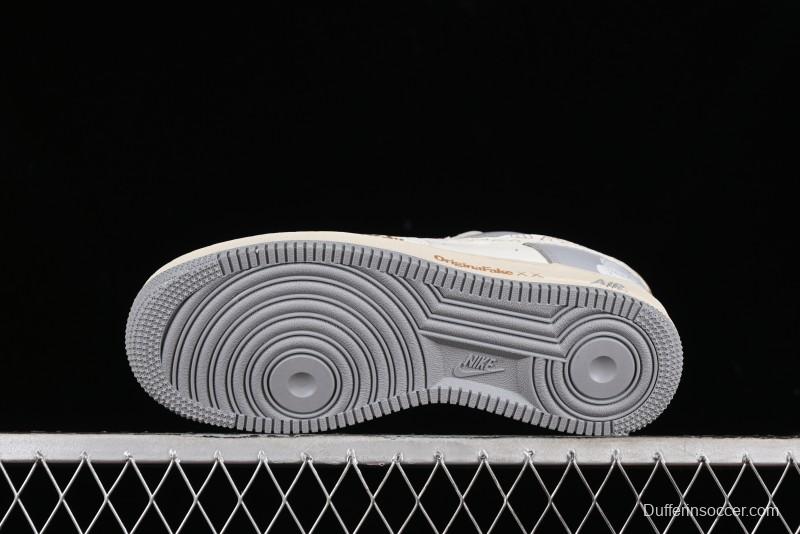 Nike Air Force 1 '07 Low x Kaws Casual Sneakers with Full-Length Air Cushion - CW2288-207