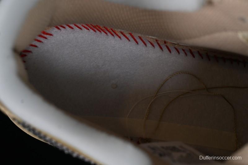 Off-White x Nike Air Force 1 '07 Low "Metal Gold" Casual Sneakers - DX1419-900