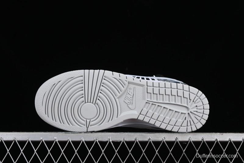 Nike Dunk Low SB Graffiti Halloween Cross Distressed Gradient Lace-Up Casual Skate Shoes - DV0831-101