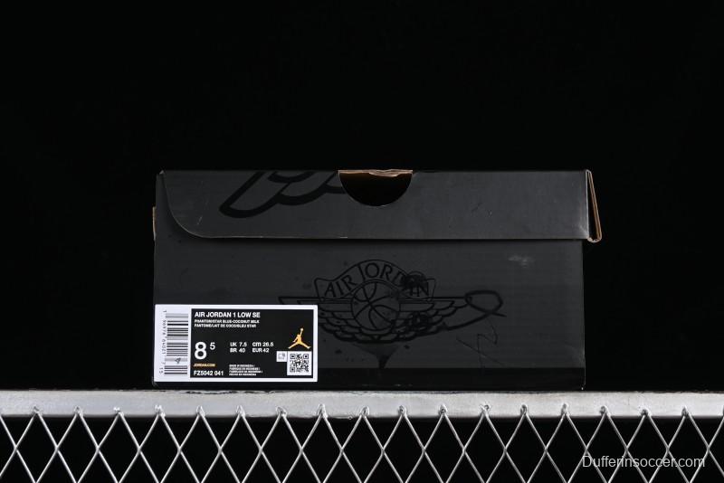 Nike Air Jordan 1 Low AJ1 Customized Low-Top Casual Sneakers - FZ5042-041