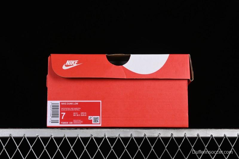 Nike SB Dunk Low Casual Skate Shoes in Black, White, and Blue - FQ8826-100