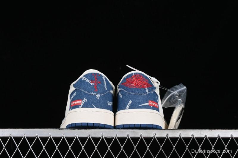 Nike Air Jordan 1 Low OG SP Travis Scott x Fragment Design Collaboration Sneakers - LJ5188-001