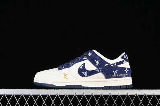 Nike SB Dunk Low LV Collaboration Anniversary Customized Low-Top Casual Sneakers - XD6188-029