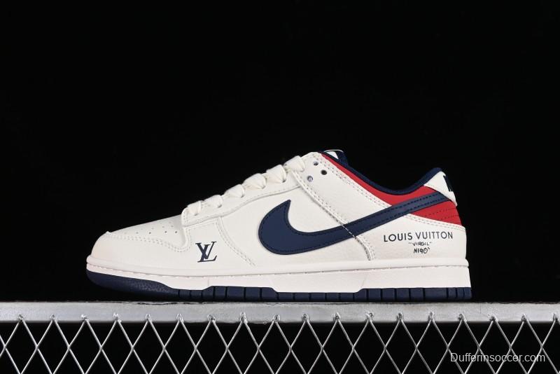 Nike SB Dunk Low LV Collaboration Anniversary High-End Custom Low-Top Casual Sneakers - XX2025-313