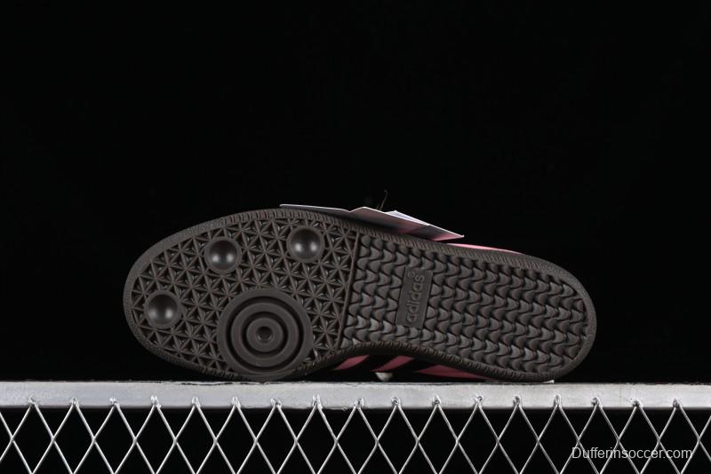 Adidas Samba OG B75807 Customized Casual Sneakers with Vibrant Hot Pink and Sweet Black Colorway - B75807
