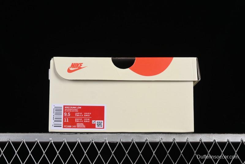 Nike SB Dunk Low Supreme Collaboration Anniversary Customized Casual Sneakers - FC1688-143