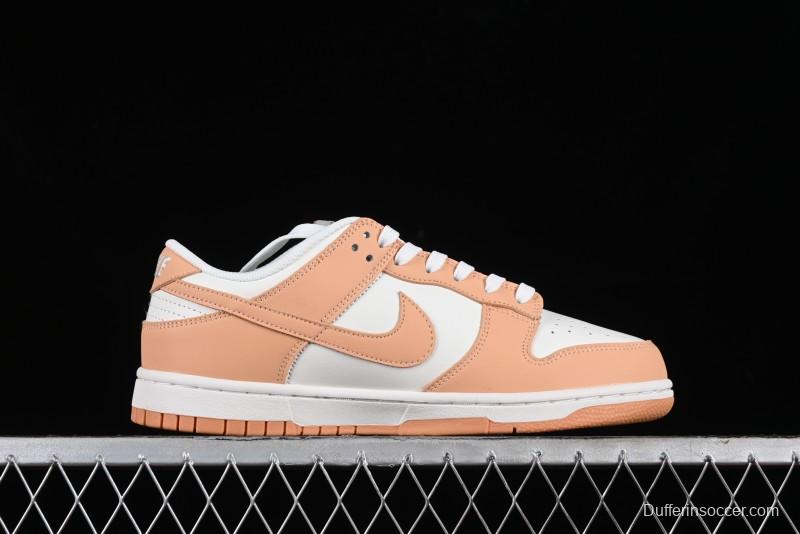 Nike Dunk Low "Harvest Moon" SB Skateboarding Shoes in Beige Orange - DD1503-114
