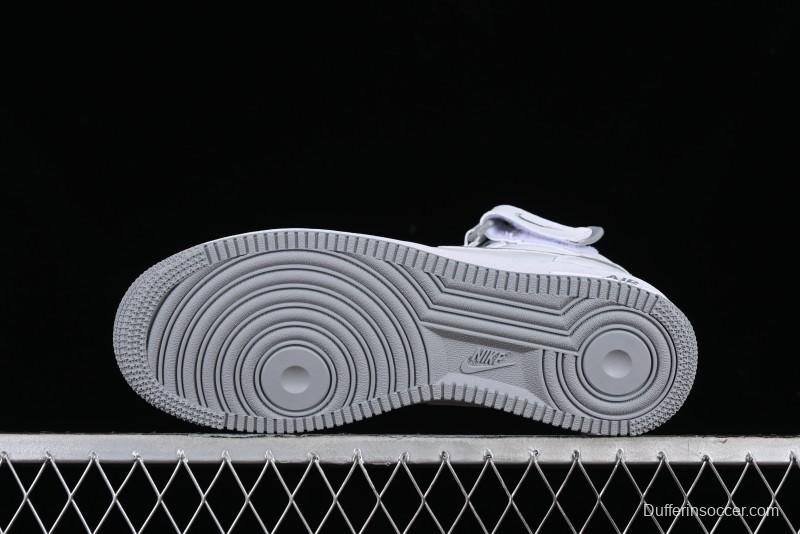 Nike Air Force 1 '07 Mid Casual Sneakers in White-Grey - DV0806-100