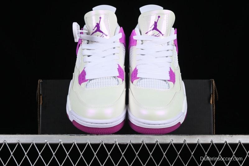Nike Air Jordan 4 Retro Sneakers with Hyper Violet Accents - FQ1314-151