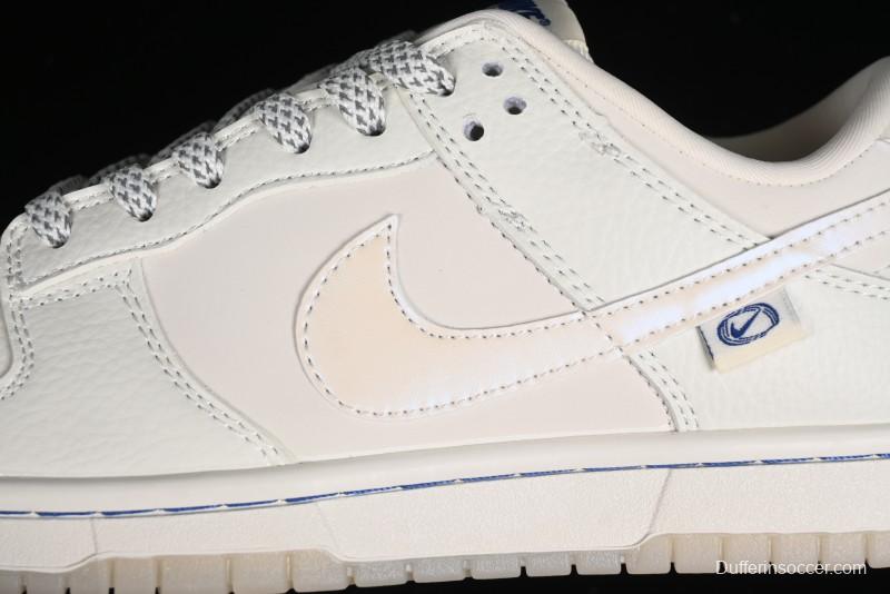 Nike SB Dunk Low White Pearl Anniversary High-End Custom Low-Top Casual Skate Shoes - XB3802-346
