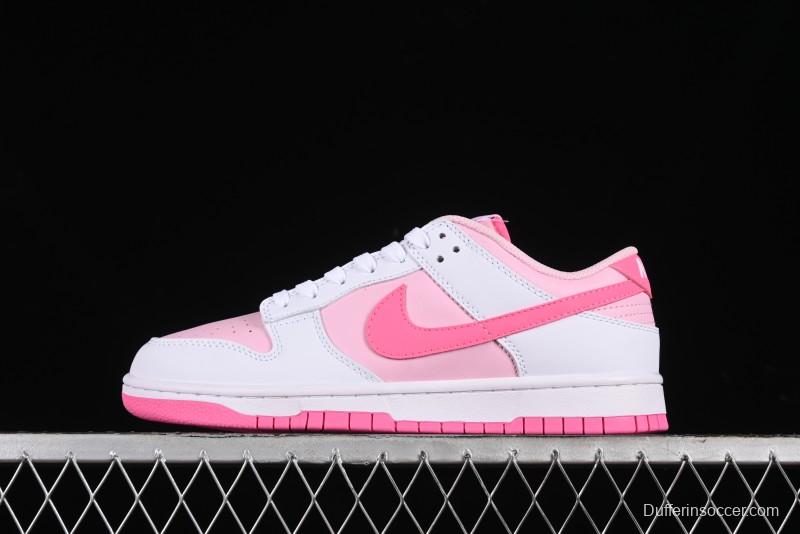 Nike SB Dunk Low Glacier Pink Low-Top Casual Skateboarding Shoes - HQ1181-661