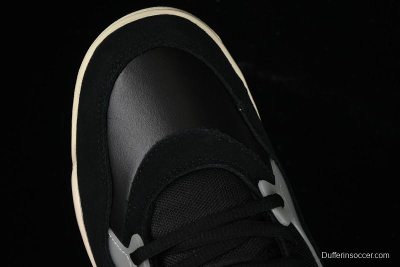 Nike Air Jordan 4 Remastered Sneakers in Black with Textile Mesh, Leather and Suede - FQ7939-006