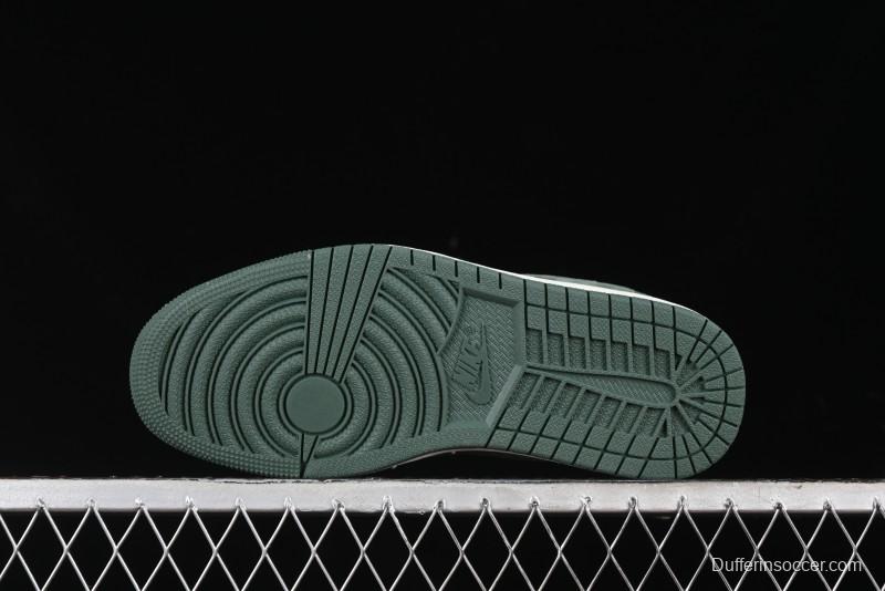 Nike Travis Scott x Fragment Design x Air Jordan 1 Low OG SP AJ1 Bape Collaboration - Camo Green Low Top Casual Sneakers - JH6088-614