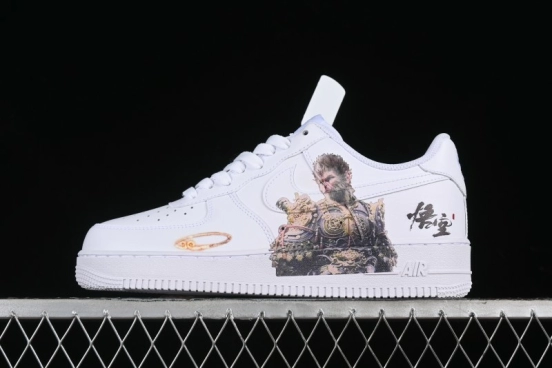 Nike Air Force 1 '07 Low "Sun" Black Myth Wukong Themed Casual Sneakers - CW2288-111