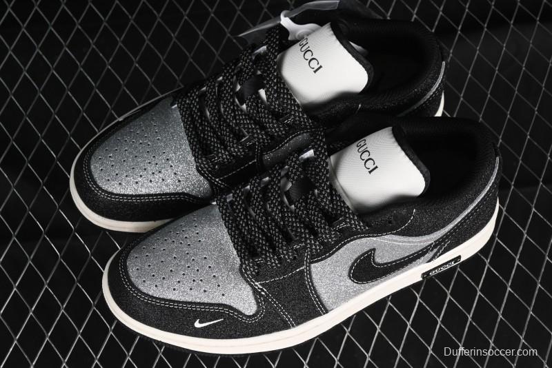 Nike Air Jordan 1 Low Retro Basketball Shoes Custom Starry Sky Design - SJ9950-012