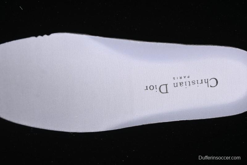 Dior Chrono Round Toe Lace-Up Lifestyle Casual Running Sneakers - 19W WHITE RED