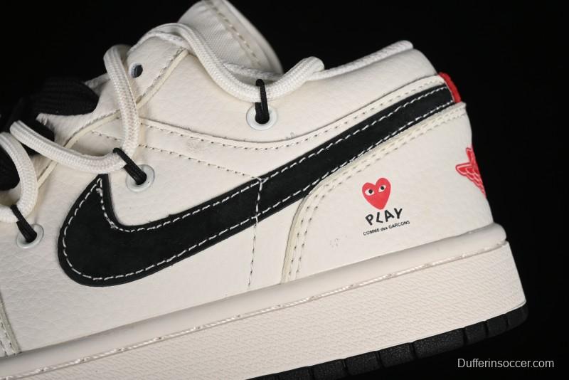 Nike Air Jordan 1 Low AJ1 Retro Basketball Shoes Comme des Garcons Collaboration - SJ9950-014
