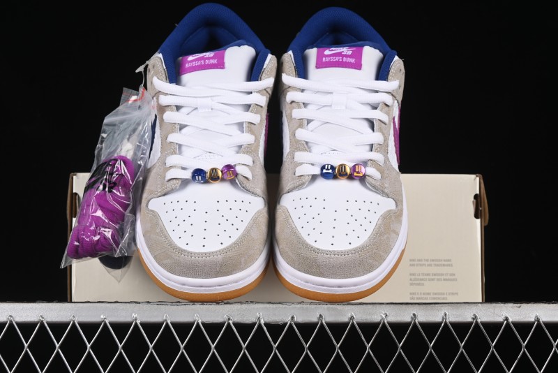 Nike SB Dunk Low Rayssa Leal Pro Skate Shoes with Colorful Smiley Laces - FZ5251-001