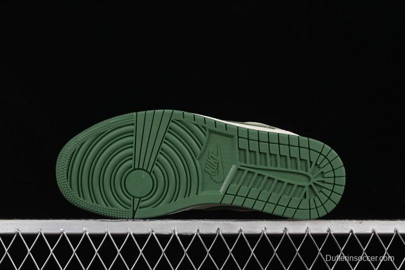 Nike Air Jordan 1 Low Stussy Collaboration Retro Basketball Shoes - DM5688-102