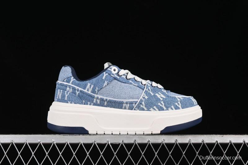 New York Yankees MLB Chunky Liner Denim Basic Platform Sandals - 3ASXCDC4N50BLS