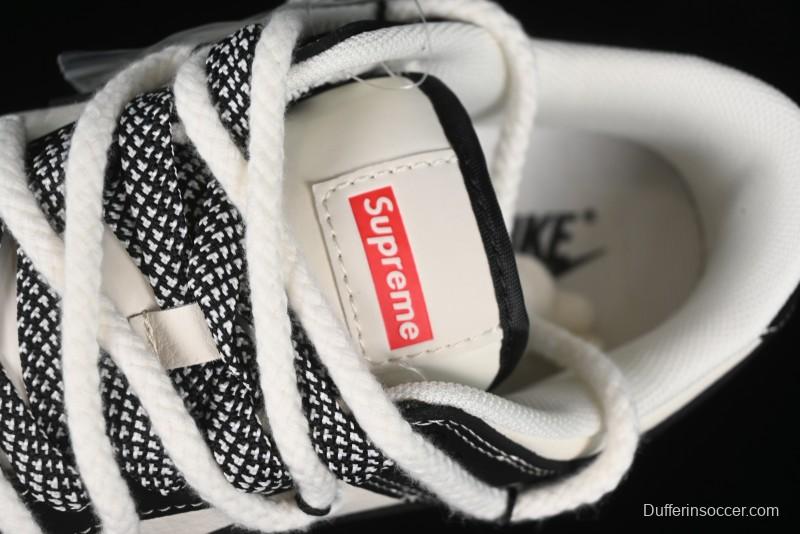 Nike SB Dunk Low SUP Collaboration - Strap Black Hook Anniversary High-End Custom Low-Top Casual Skate Shoes - SJ2068-288