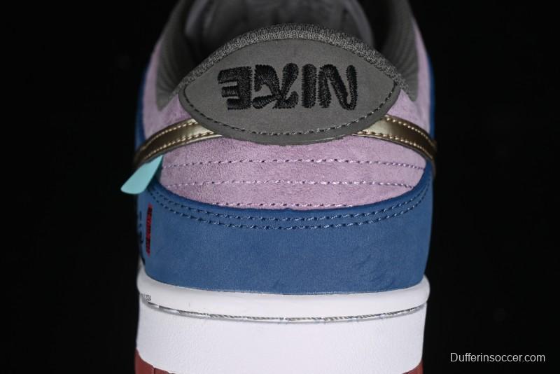 Nike Dunk Low Retro Deconstructed Casual Sneakers with Black Myth WuKong Theme - DV2433-109