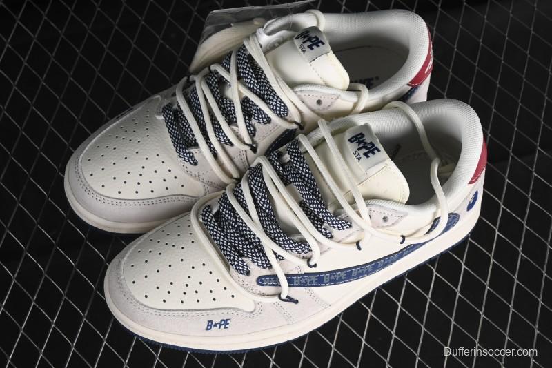 Nike Travis Scott x Fragment Design x Air Jordan 1 Low OG SP AJ1 Bape Collaboration - SJ0086-133