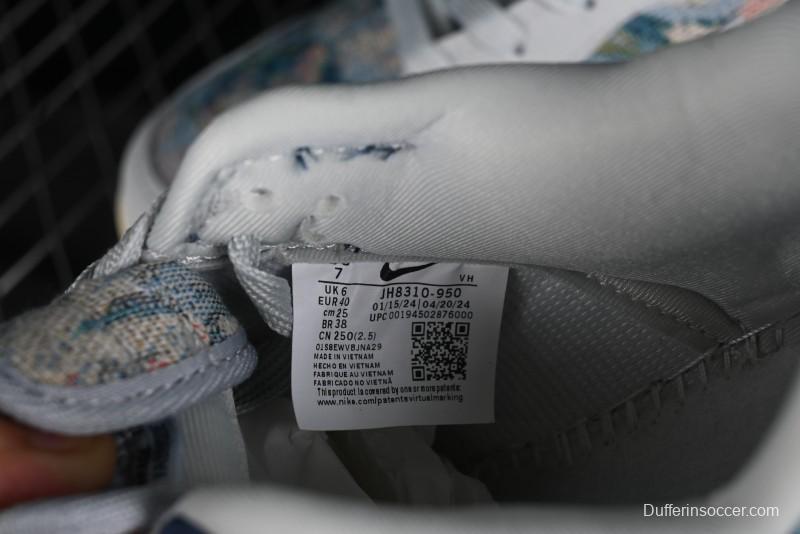 Nike SB Dunk Low CLOT Collaboration - Gray Blue Knit Anniversary Custom Low-Top Casual Skate Shoes - JH8310-950