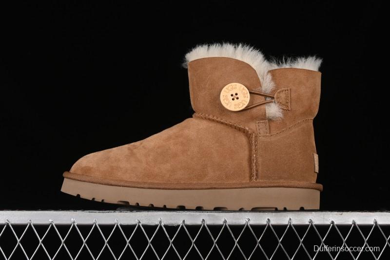 UGG Mini Bailey Button II Classic Short Boots with Wooden Button - 1016422