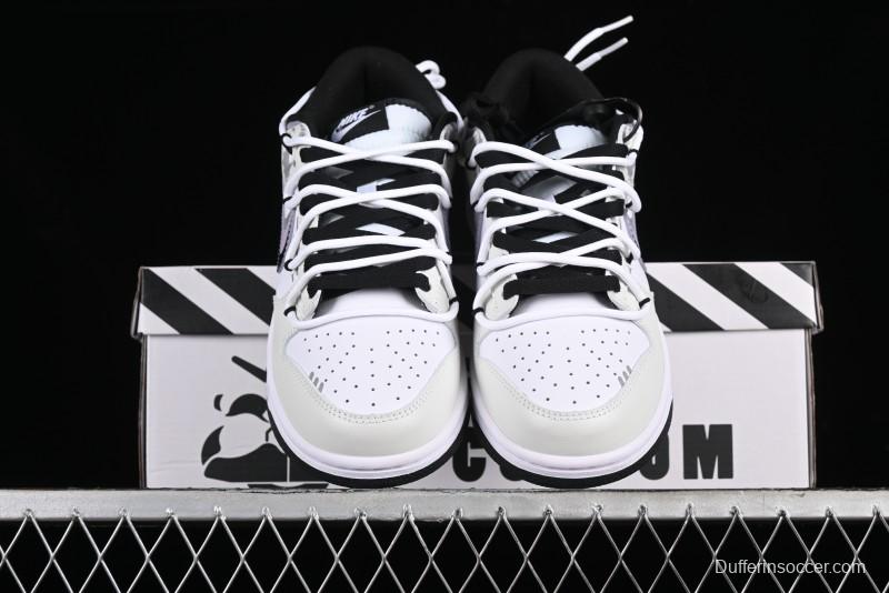 Nike Dunk Low SB Special Mission Camo Navy Black White Purple Grey Skateboarding Shoes - DD1391-100