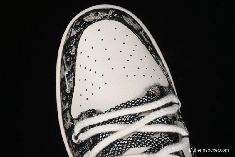Nike SB Dunk Low Dior Collaboration Anniversary High-End Custom Low-Top Casual Sneakers - SJ2068-286