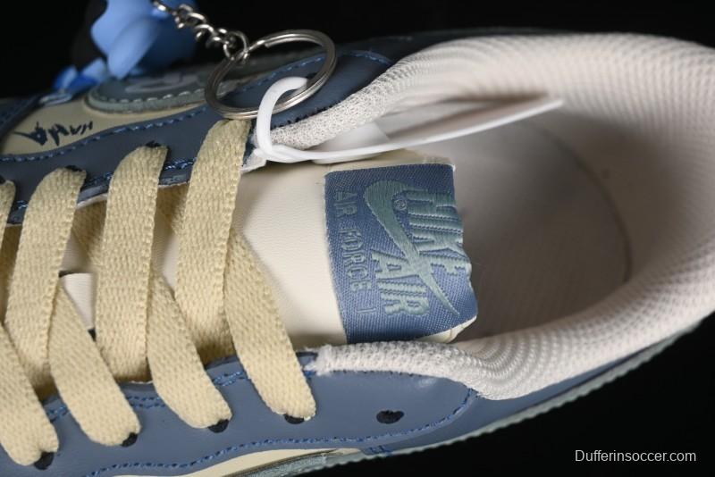 Nike Air Force 1 Low "Ghost Fire Clown" Halloween Themed Casual Sneakers - XL2321-333