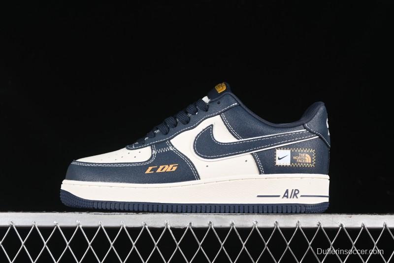 Nike Air Force 1 '07 Low The North Face x CDG Dark Blue Casual Sneakers - KK1988-014