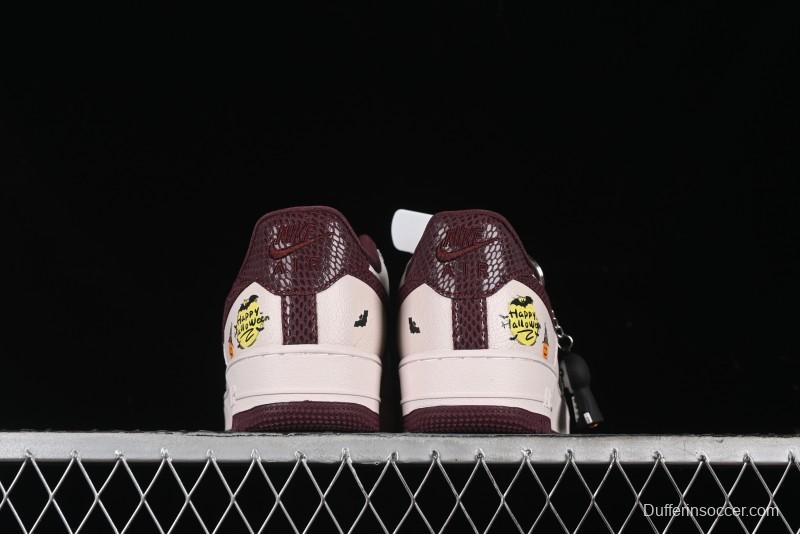 Nike Air Force 1'07 Low "Pumpkin Head" Halloween Themed Casual Sneakers - XL2321-888