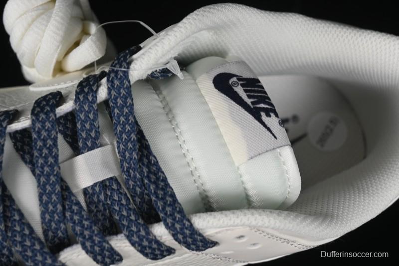 Nike SB Dunk Low Collaboration Three Swooshes Dark Blue Colorway Low-Top Casual Skateboarding Shoes - NK5639-327