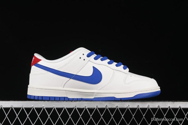 Nike SB Dunk Low Champion Collaboration - Blue Swoosh Anniversary Custom Low-Top Casual Skate Shoes - KK1333-001