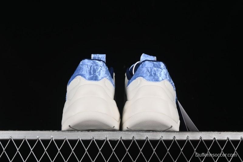 New York Yankees MLB Bigball Chunky Window Velvet Monogram Thick Sole Casual Running Shoes - 3ASHWVM4650NYS