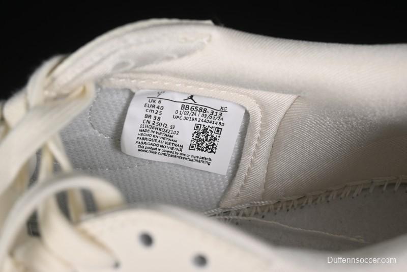 Nike Travis Scott x Fragment Design x Air Jordan 1 Low OG SP AJ1 Burberry Collaboration - BB6588-313