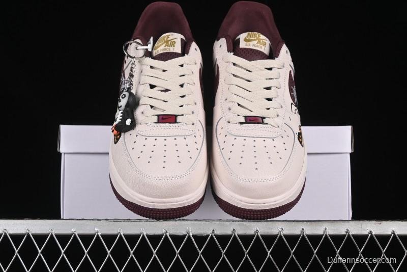 Nike Air Force 1'07 Low "Pumpkin Head" Halloween Themed Casual Sneakers - XL2321-888