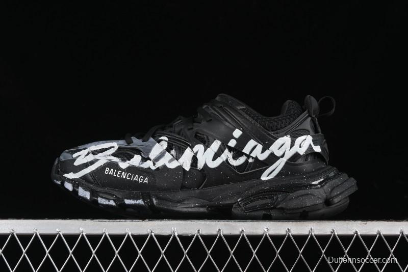 Balenciaga Track Sneaker with Transparent Heel Strap - WTRHW1090