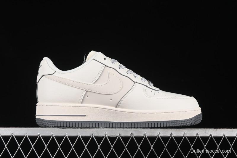 Nike Air Force 1 '07 Low Supreme The North Face Collaboration - Beige Grey Low-Top Casual Sneakers - XZ1996-710