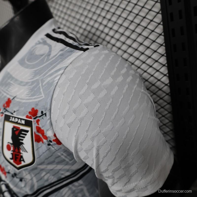 Player Version 2025 Japan White with Samurai & Cherry Blossom Jersey