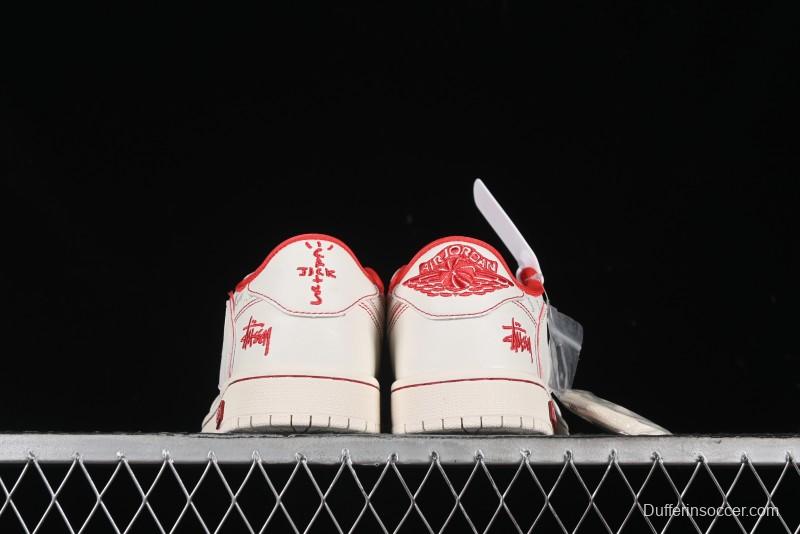 Nike Travis Scott x Fragment Design x Air Jordan 1 Low OG SP AJ1 Supreme Stussy Collaboration - SJ2