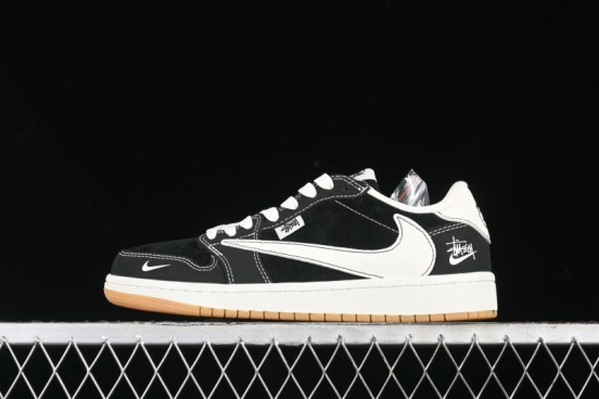 Nike Travis Scott x Fragment Design x Air Jordan 1 Low OG SP AJ1 Retro Sneakers - JH6089-004