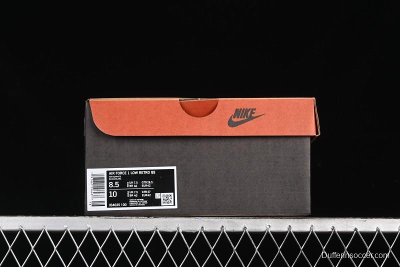 Nike Air Force 1 '07 Low Casual Sneakers with Full-Length Air Cushion - IB4025-100