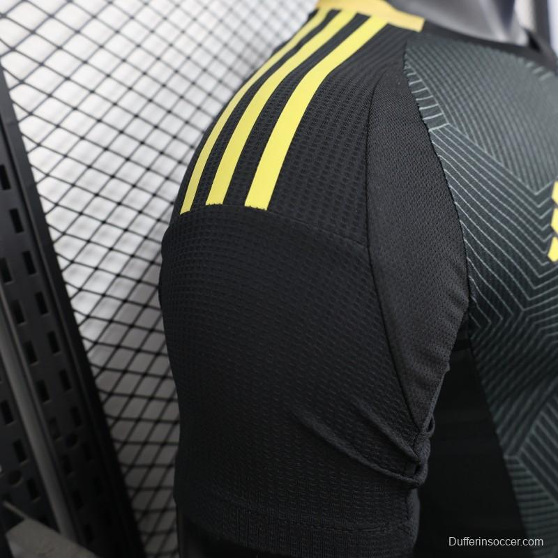 Player Version 25/26 Al-Ahli Saudi FC Black with Geometric Pattern Jersey