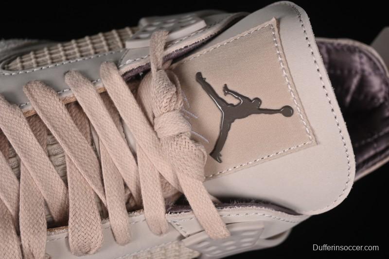 Nike A Ma Maniere x Air Jordan 4 Retro "Fossil Stone" Sneakers - FZ4810-200