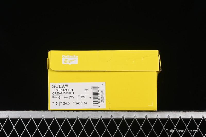 Onitsuka Tiger Sclaw Low-Top Lifestyle Casual Shoes with Comfortable Slip-Resistant Durable Design - 1183B969-101